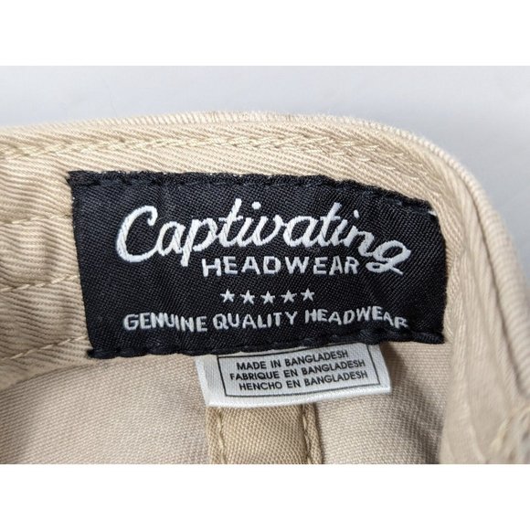 Mississippi State Bulldogs Hat Cap NCAA‎ Adjustable Snap Adult Unisex Beige - Picture 6 of 6